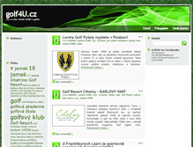 Tablet Screenshot of golf4u.cz